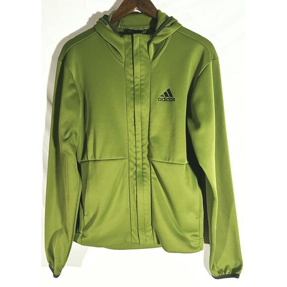 Adidas Climawarm Team Issued Full-zip Hooded Jacket Small - Picture 2 of 8
